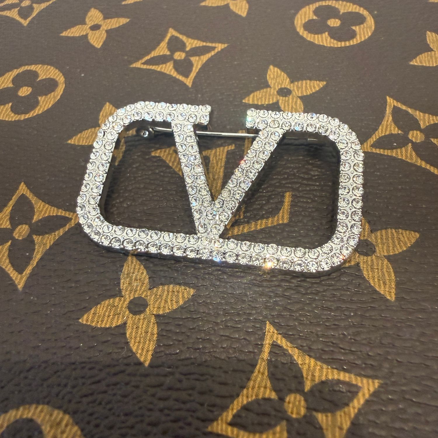 V Brooch