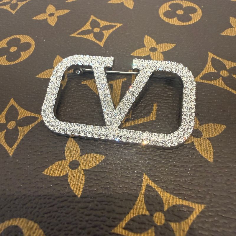 V Brooch