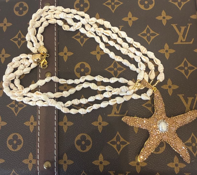 Sparkly Starfish Necklace