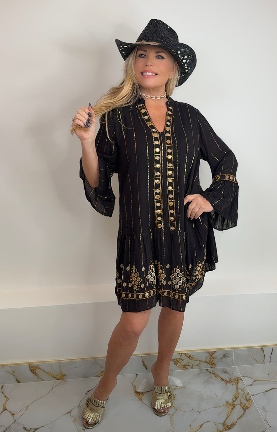 Boho Mirror Dress (black)