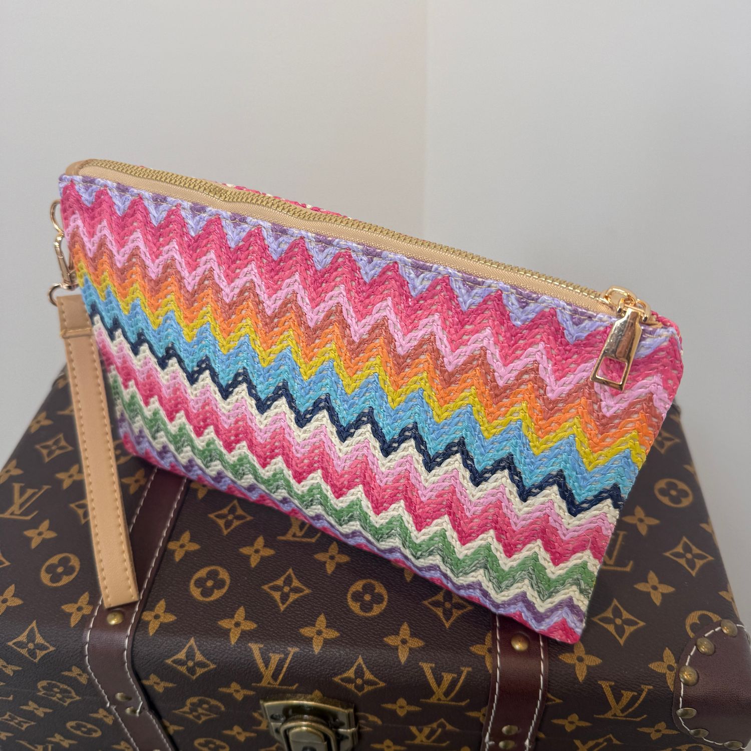 Printed Clutch (pink)