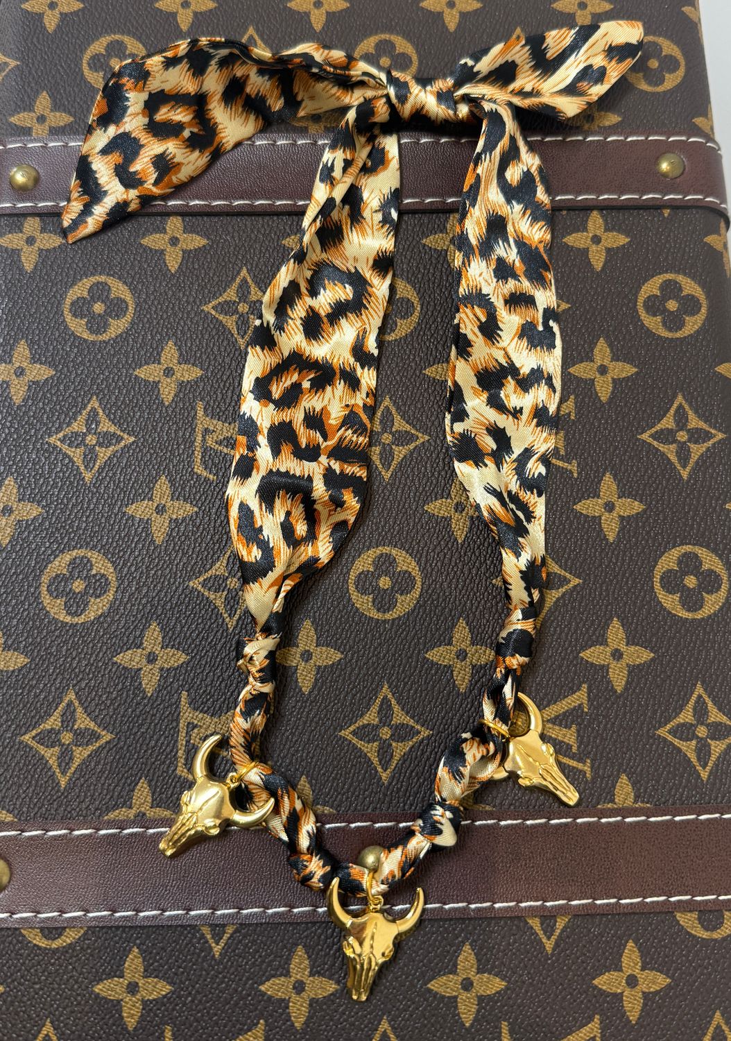 Leopard Tie Necklace