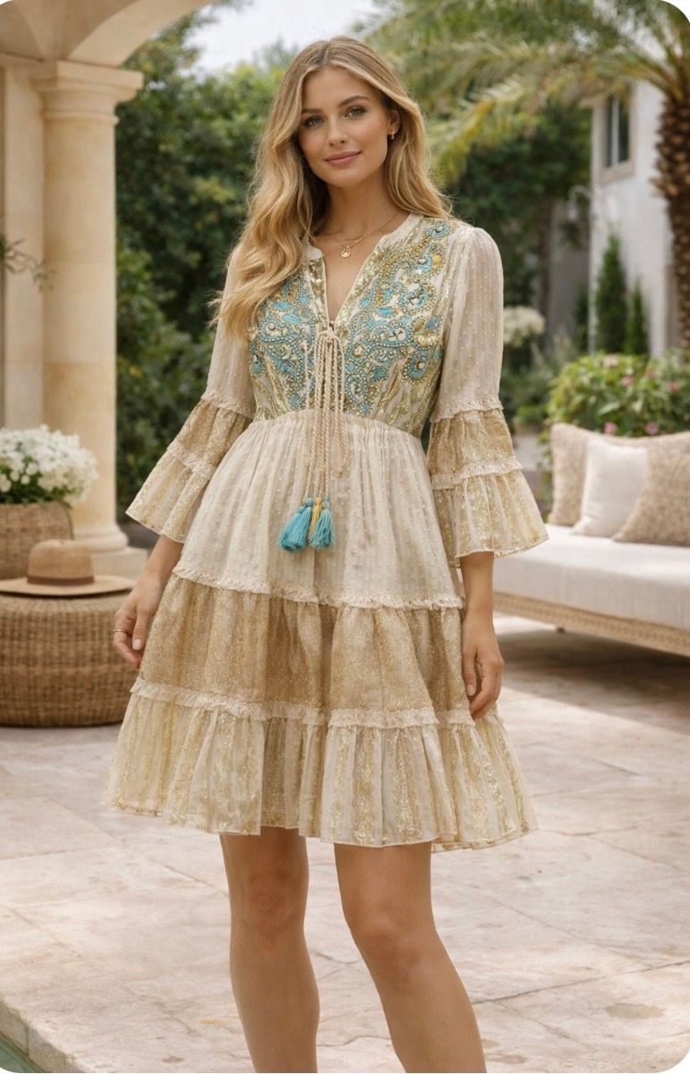 Boho Dress (gold)