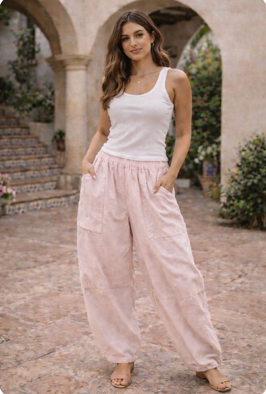 Quirky Corduroy Trousers ( pale pink )