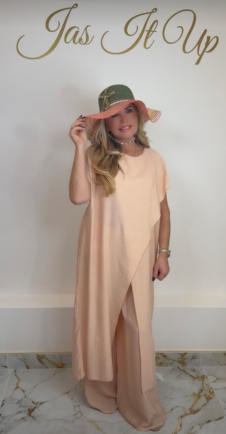 Peach Cross Over Set