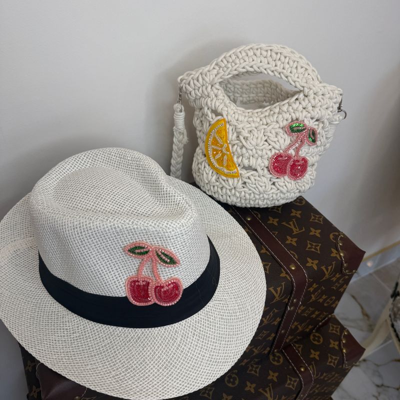 Cherry &amp; Lemon Crochet Bag