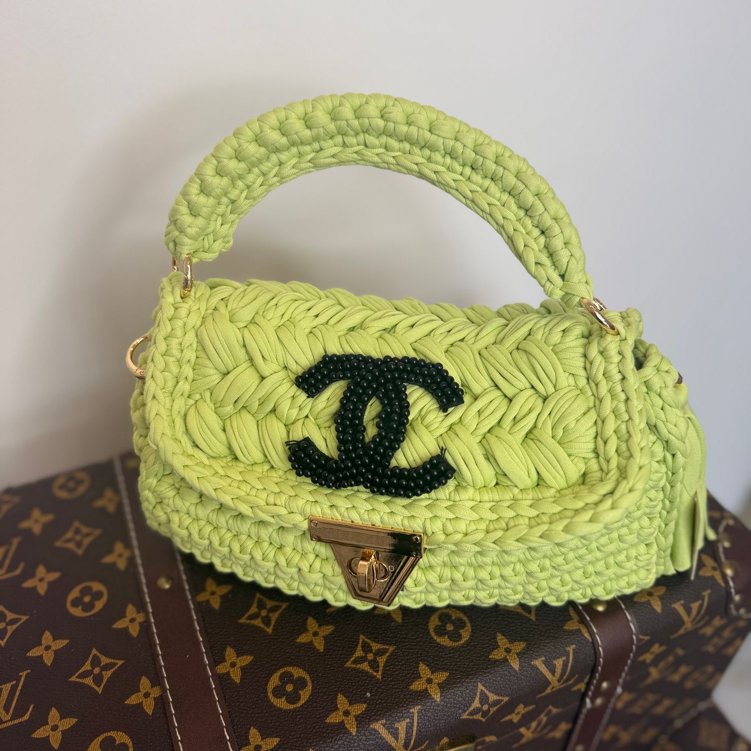 Woven Soft Knit Bag