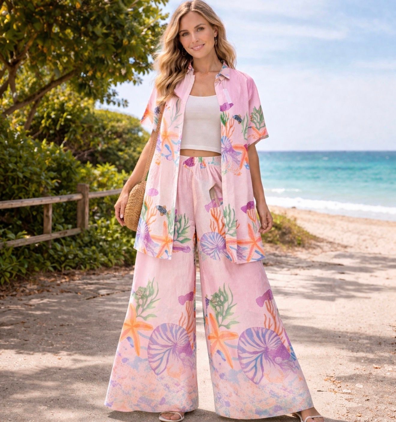 Cotton 2 Piece Set ( pink)