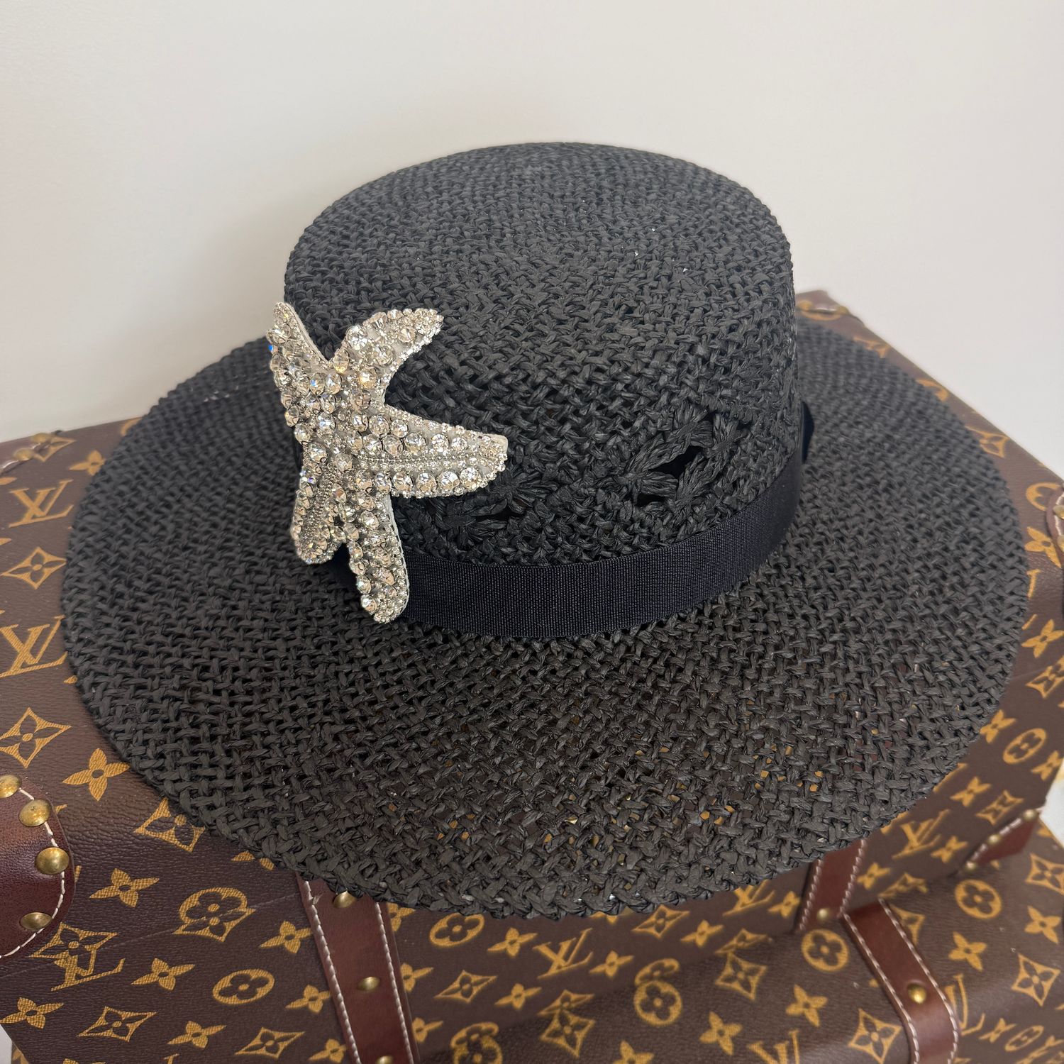 Starfish Black Boater