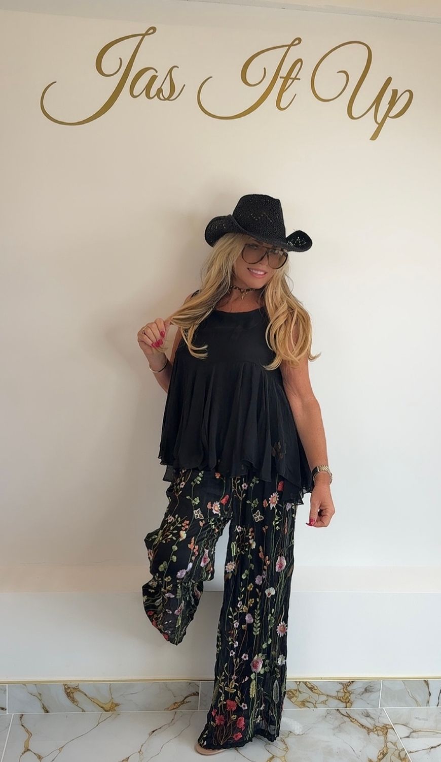 Silk Embroidery Set ( black )