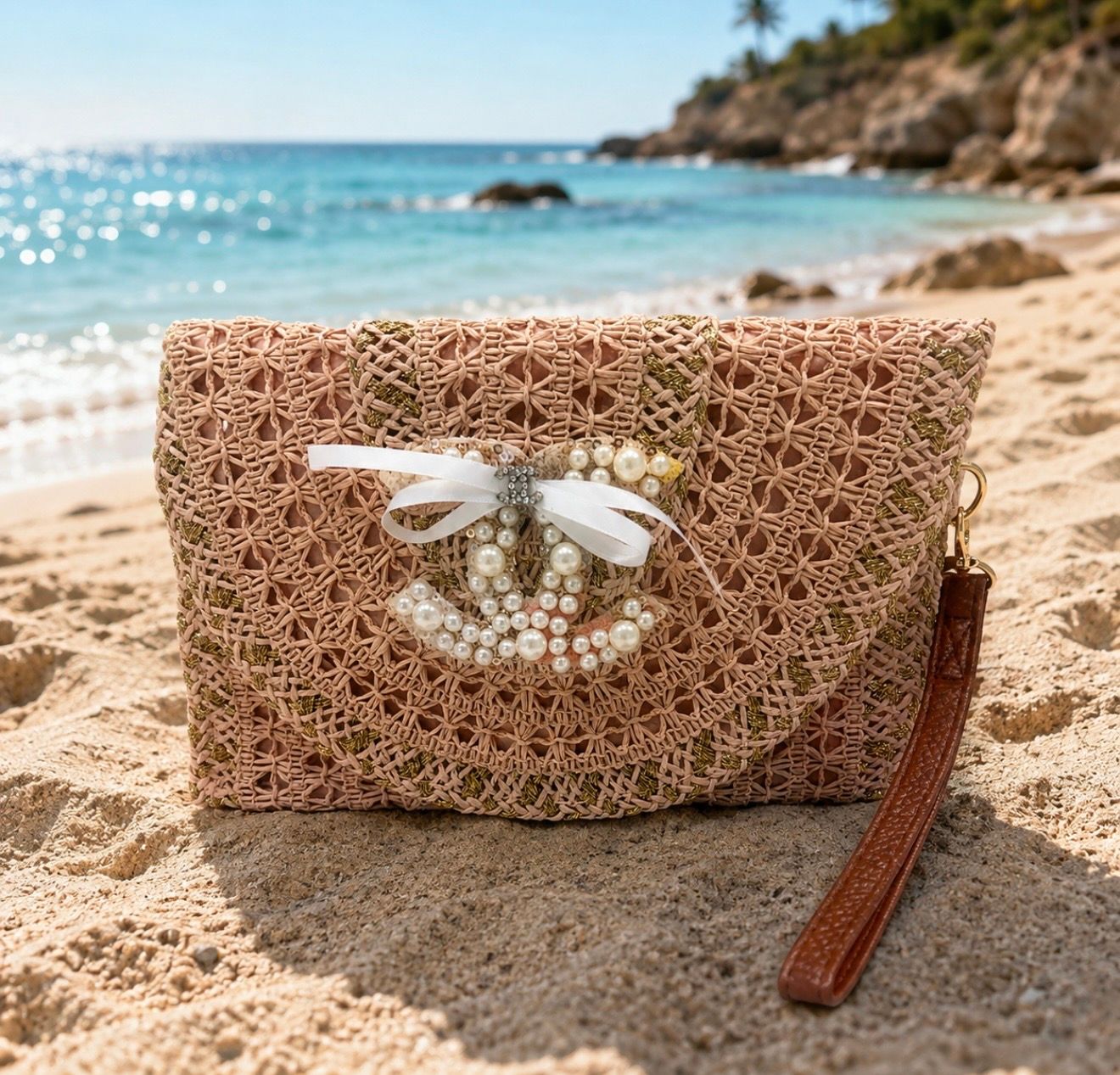 Pink &amp; Gold Clutch