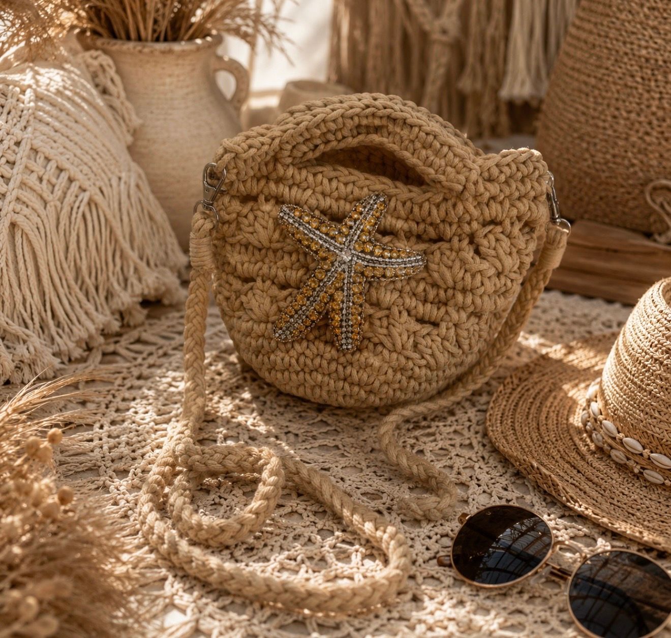 Crochet Bag ( starfish)