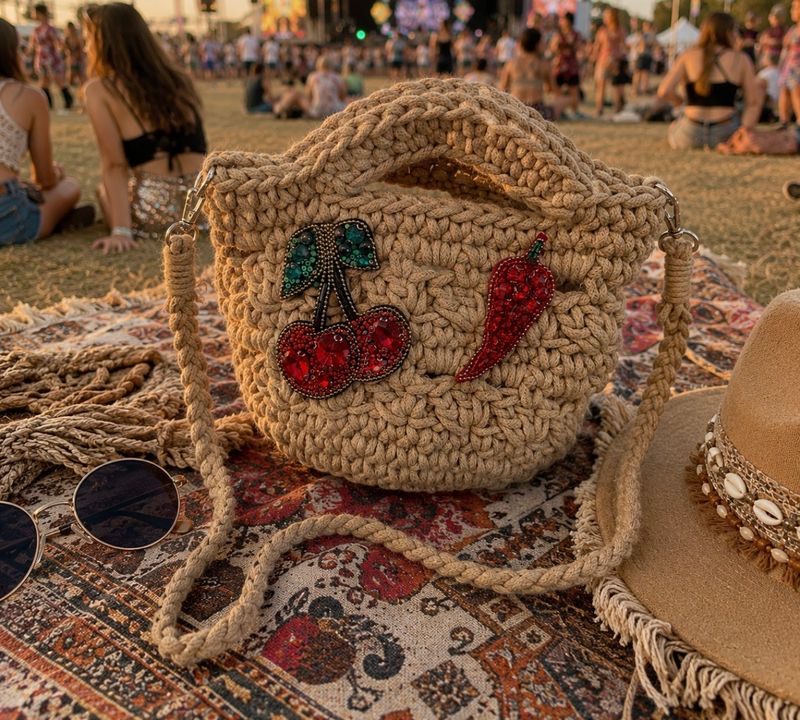 Crochet Bag ( tan)