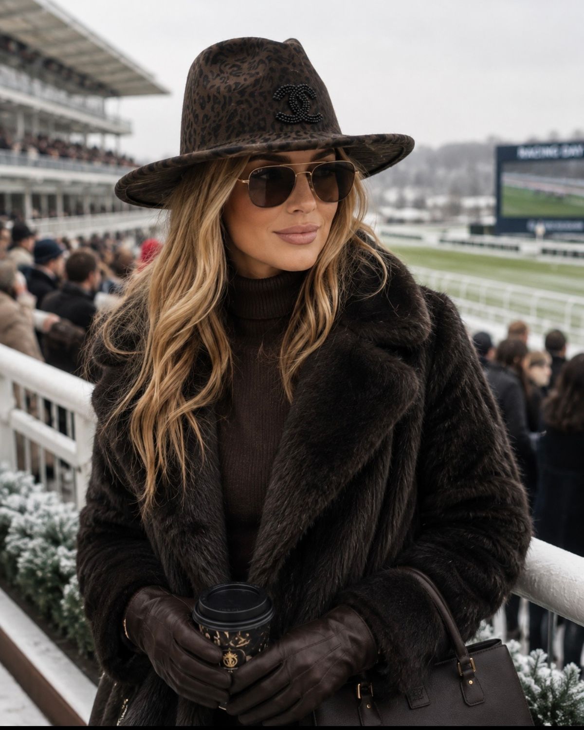 Winter Fedora ( khaki )