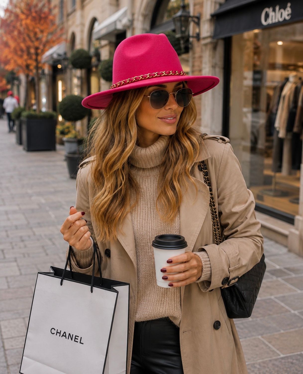 Winter Fedora ( pink )