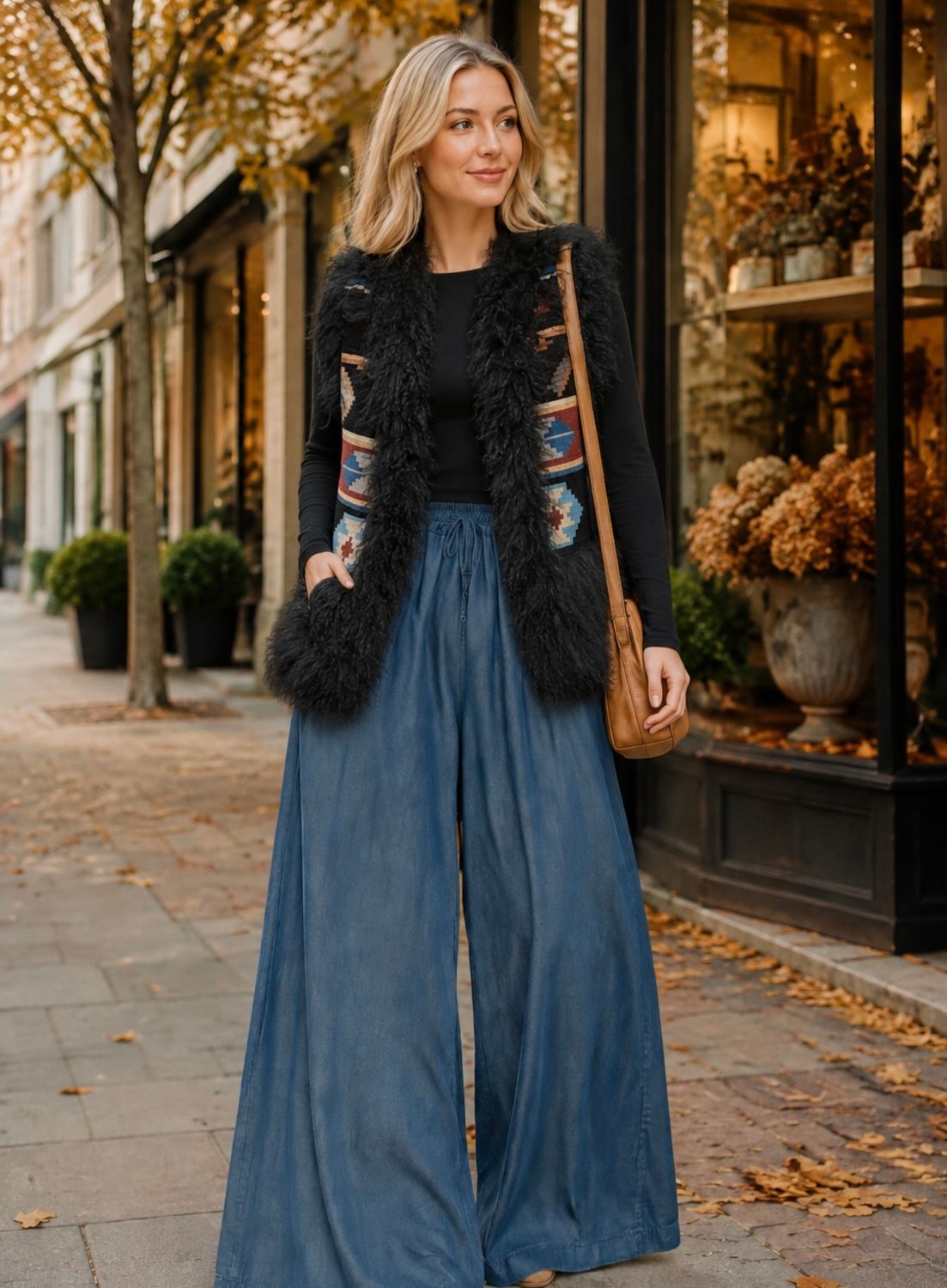 Palazzo Denim Jeans