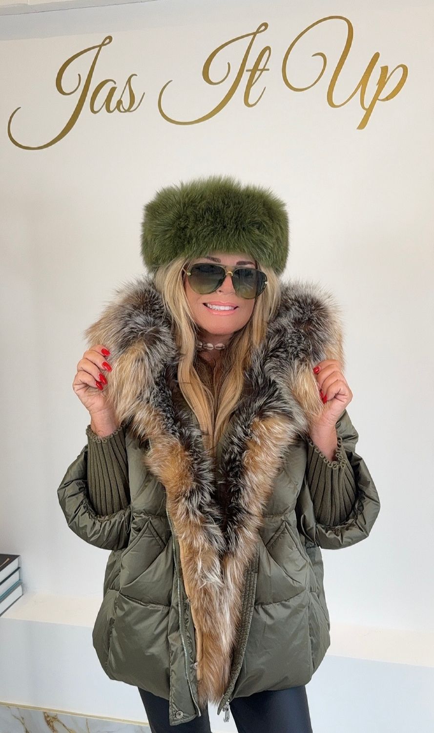 Golden Fox Puffer Jacket ( khaki)