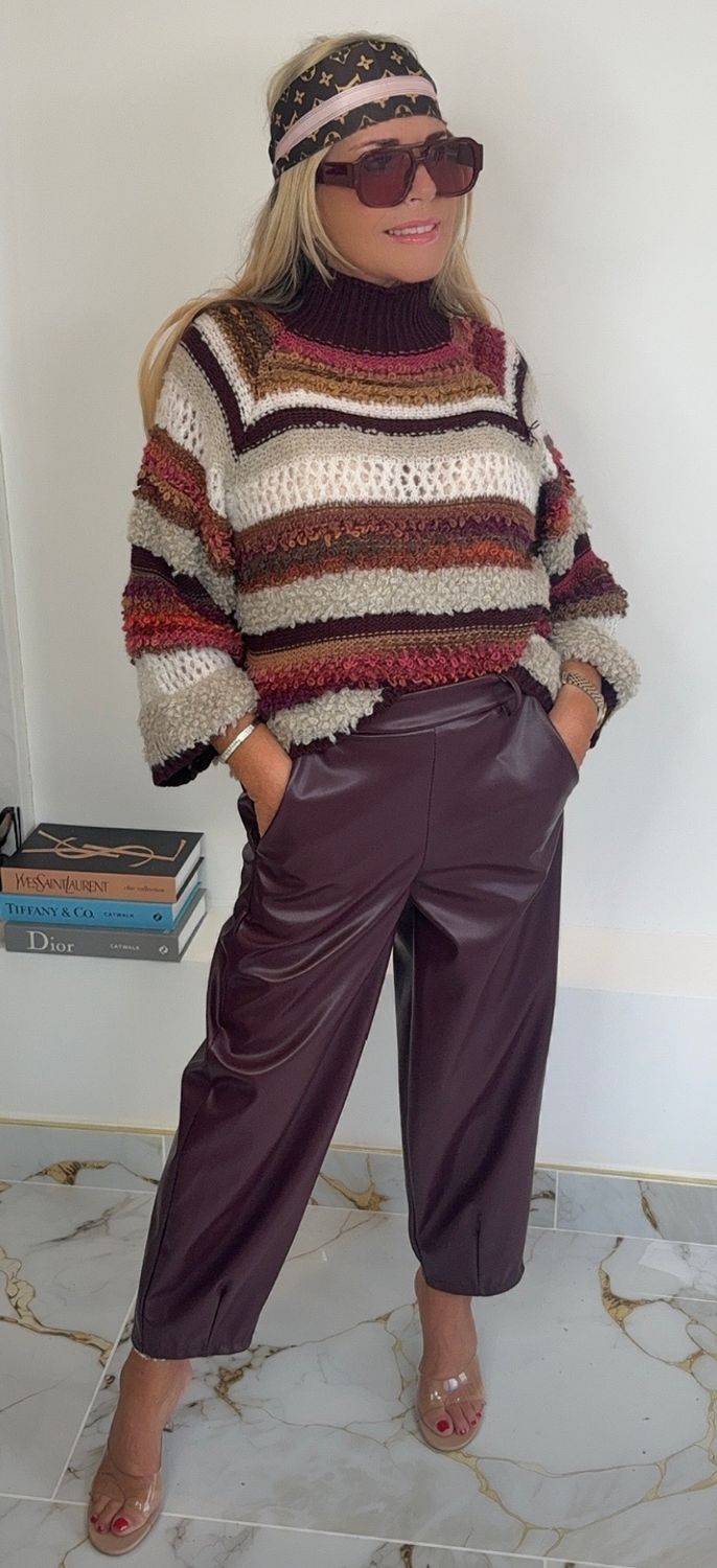 Italian Knit ( burgundy )