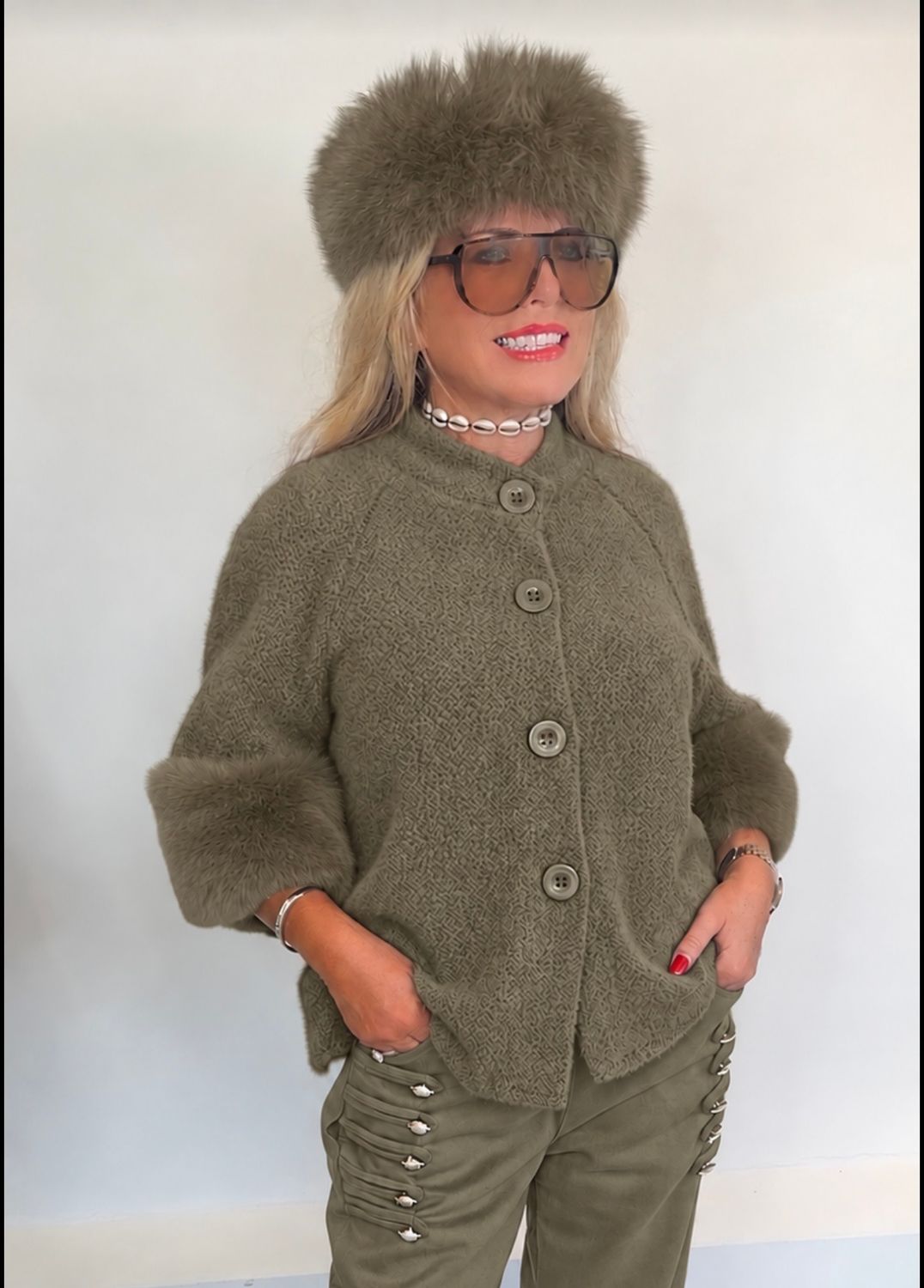 Classic jacket ( khaki)