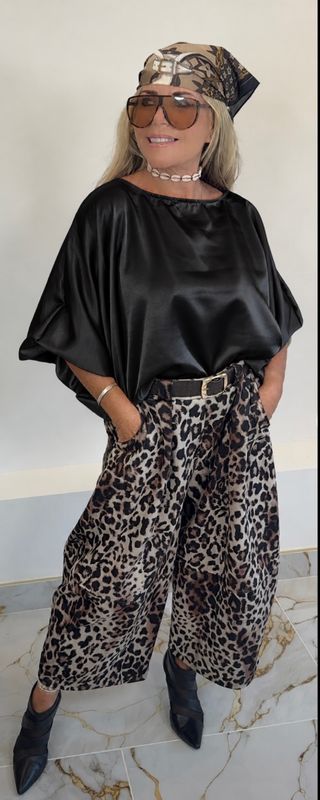 Black Satin Top