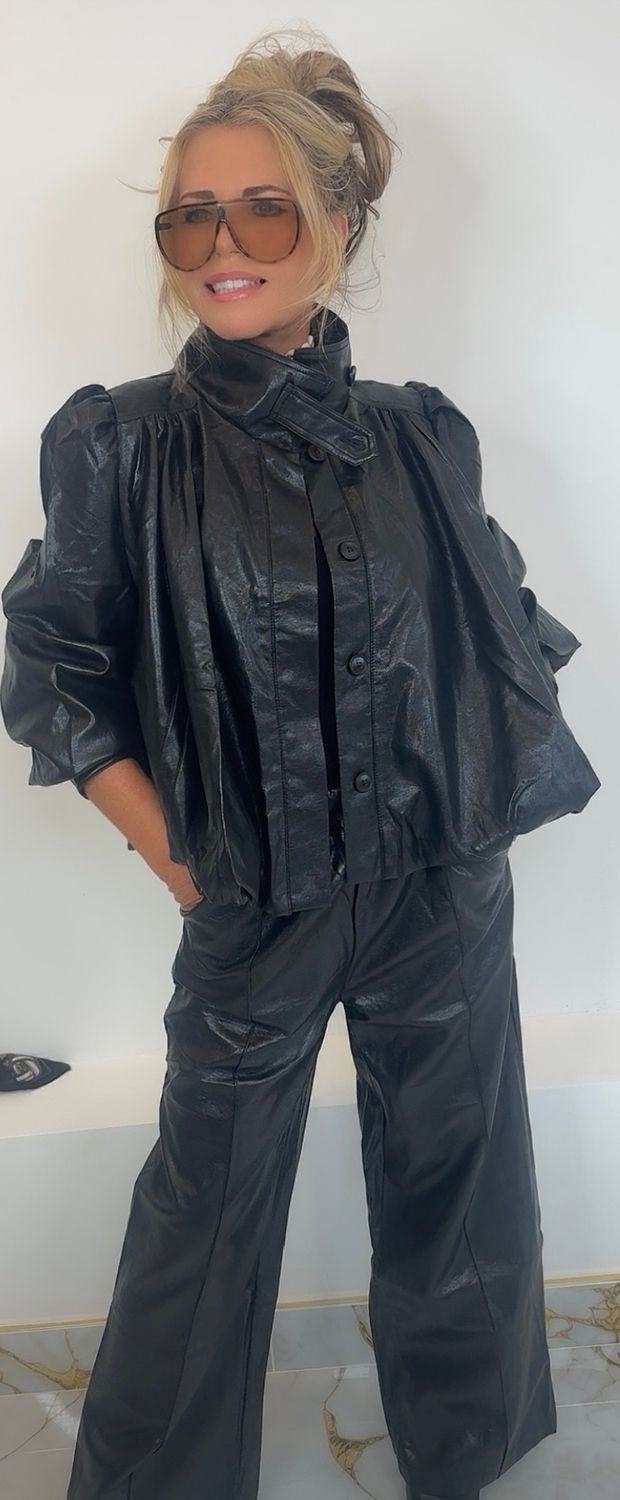 PVC Trouser Set ( black)