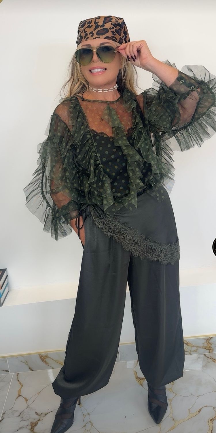 Tulle Blouse ( green )