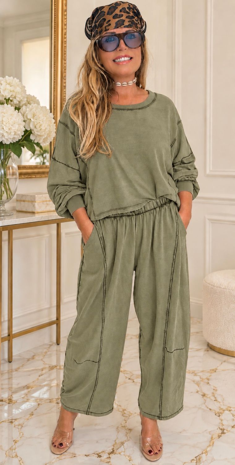 Quirky Lounge Set ( khaki)