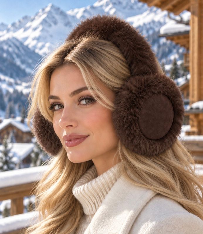Huggys Ear Muff ( brown)