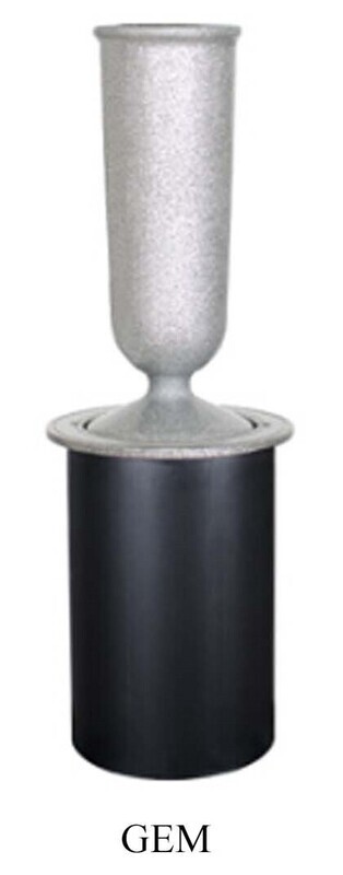 Gem Inground Polymer Vase