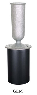 Gem Inground Polymer Vase