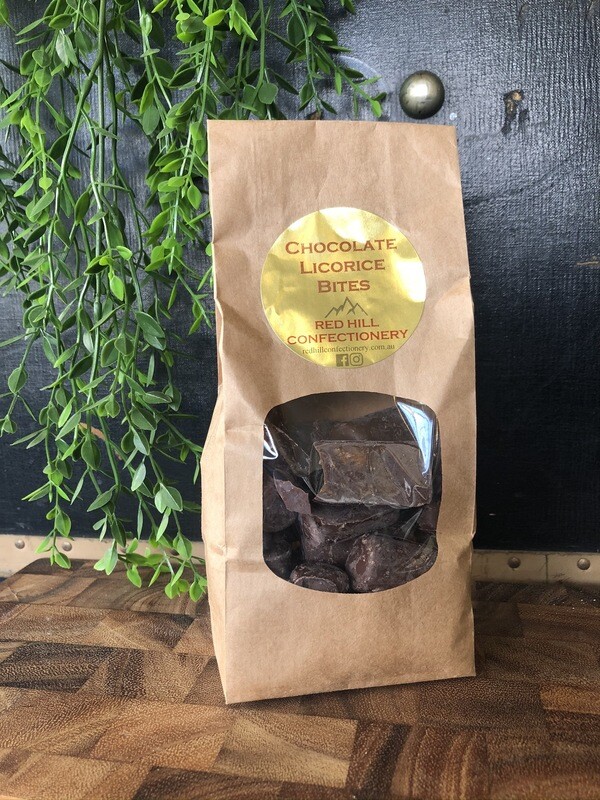 Chocolate Licorice Bites - Red Hill Confectionary