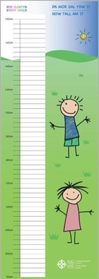 10 Steps Height Chart