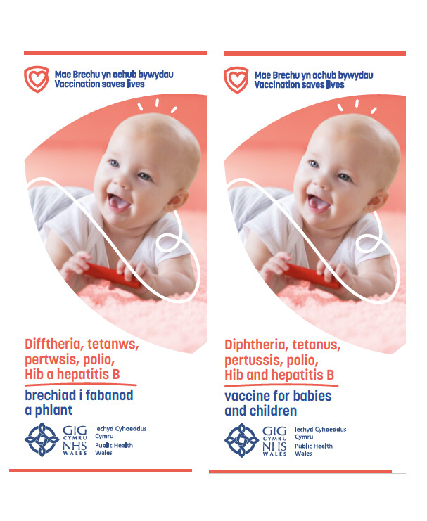 Brechlyn/Difftheria/Tetanws/Pertwsis/Polio, Hib a Hepatitis B i Blant a Babanod (6 mewn 1)/ Diphtheria/Tetanus/Pertussis/Polio/Hib &amp; Hepatitis B vaccine for babies and children (6 in 1) Taflen/Leaflet