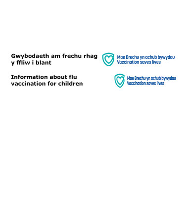 Gwybodaeth am frechlyn y ffliw i blant ifanc | Information about flu vaccination for children