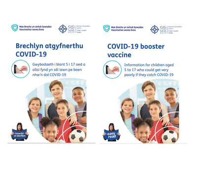 Gwybodaeth i blant 5 i 17 oed a allai fynd yn sâl iawn pe baen nhw’n dal COVID-19 | Information for children aged 5 to 17 who could get very poorly if they catch COVID-19