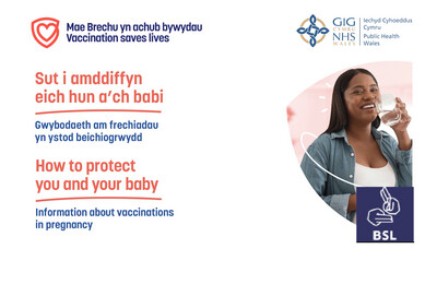 Information about vaccinations in pregnancy BSL | Gwybodaeth brechlynnau yn ystod beichiogrwydd BSL