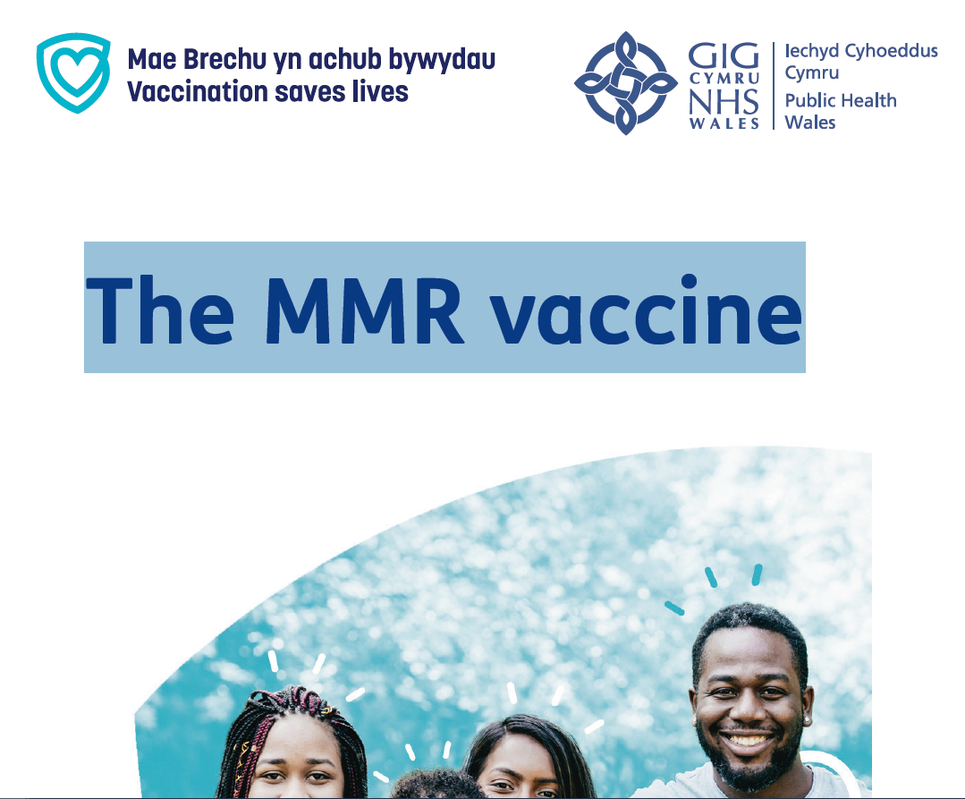 Y Brechlyn MMR Taflen Hawdd ei Ddarllen | The MMR Vaccine Easy Read Leaflet