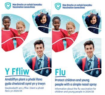 Amddiffyn plant a phobl ifanc gyda chwistrell syml yn y trwyn | ​Protect children and young people with a simple nasal spra​y 2024/2025