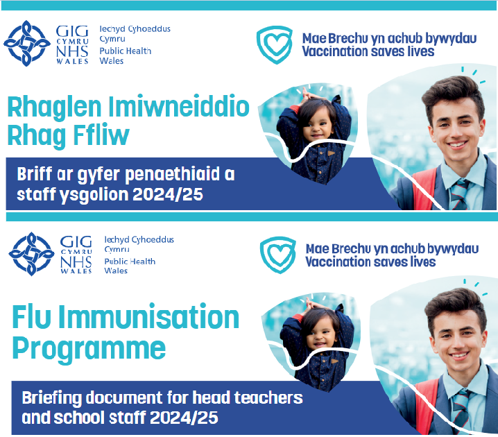 Rhaglen Imiwneiddio Rhag Ffliw: briff ar gyfer penaethiaid a staff ysgolion 2024/2025 | Flu Immunisation Programme: Briefing document for head teachers and school staff 2024/2025