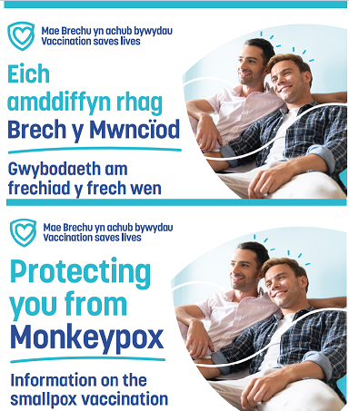 Eich amddiffyn rhag Brech y Mwnciod taflen | Protecting you from Monkeypox leaflet