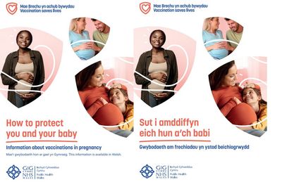 ​How to protect you and your baby Information about vaccinations in Pregnancy (bilingual booklet) | (Llyfryn) Sut i amddiffyn eich hun a’ch babi Gwybodaeth am frechiadau yn ystod beichiogrwydd