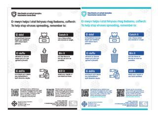 Ei Ddal Ei Daflu Ei Ddifa poster (fersiwn digidol) | Catch it Bin it Kill it poster (digital version)