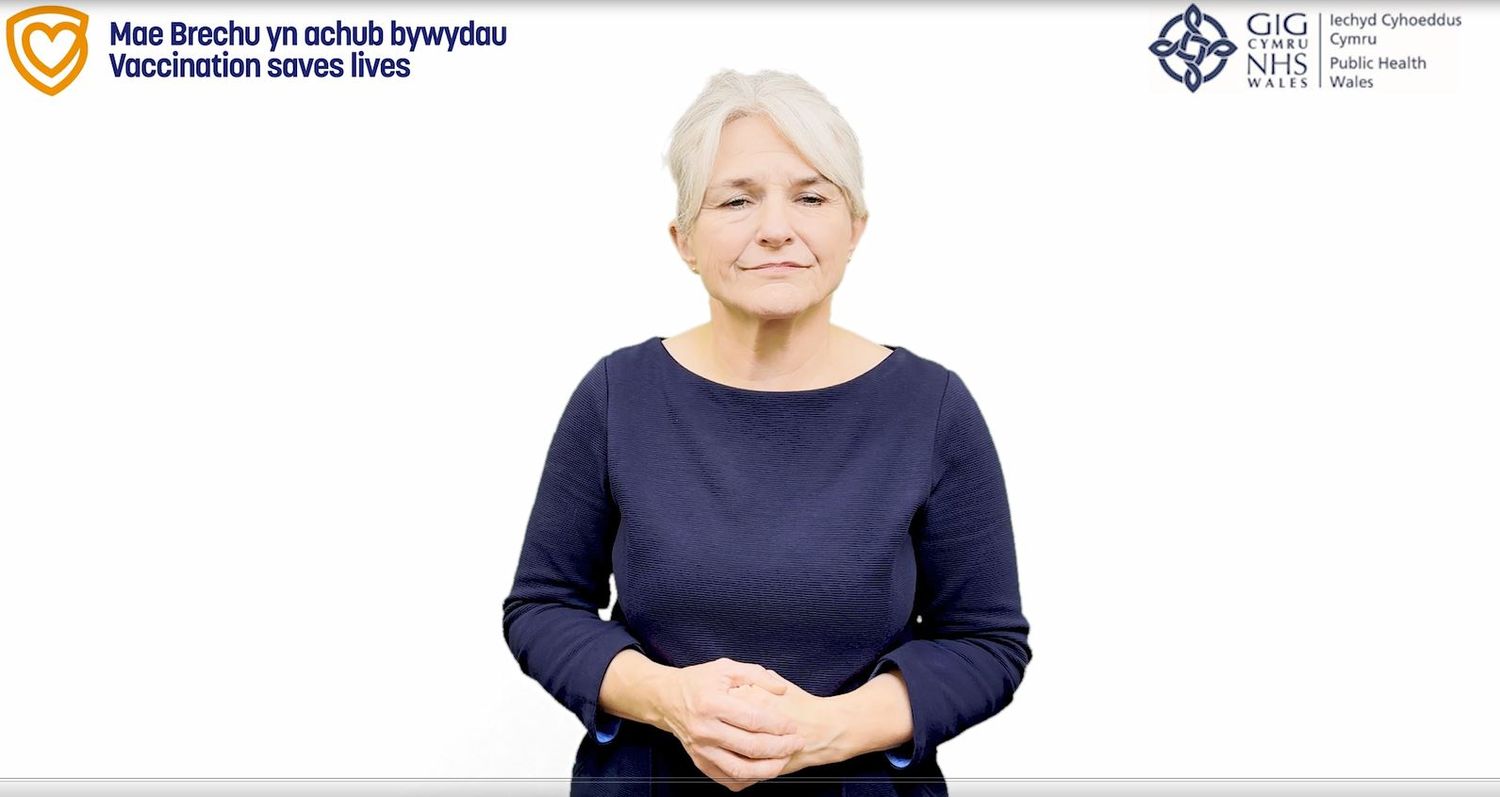 Cael eich brechu rhag yr eryr  fideo BSL/ Get vaccinated against Shingles BSL video