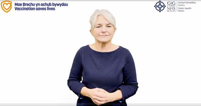 Cael eich brechu rhag yr eryr  fideo BSL/ Get vaccinated against Shingles BSL video