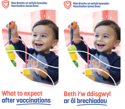 Beth i’w ddisgwyl ar ôl brechiadau mewn ffeil sain | What to expect after vaccinations in audio file