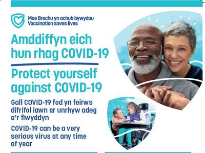 Amddiffyn eich hun ac eraill poster | Protecting yourself and others poster