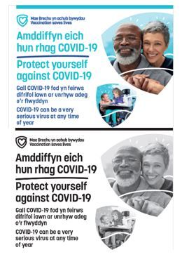 Amddiffyn eich hun ac eraill poster | Protecting yourself and others poster