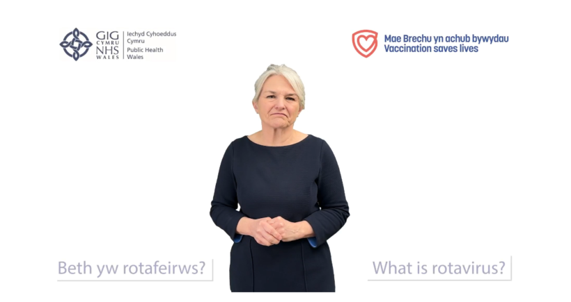Diogelu eich babi rhag haint rotafeirws fideo BSL | Protect your baby against rotavirus infection BSL Video