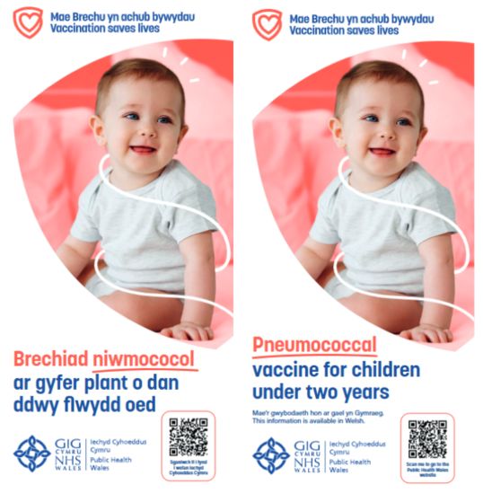 Brechiad niwmococol ar gyfer plant o dan ddwy flwydd oed | Pneumococcal vaccine for children under two years