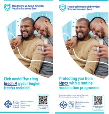Eich amddiffyn rhag brech M gyda rhaglen frechu reolaidd (taflen) Fersiwn digidol | Protecting you from Mpox with a routine vaccination programme (leaflet) Digital version